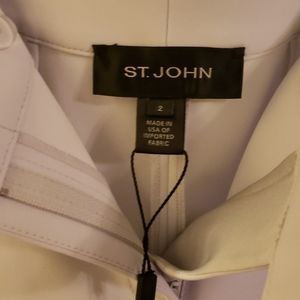 St John slacks eggshell color size 2